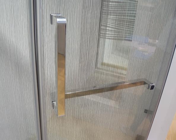 Hexagonal Hinged Frameless Glass Shower Panel